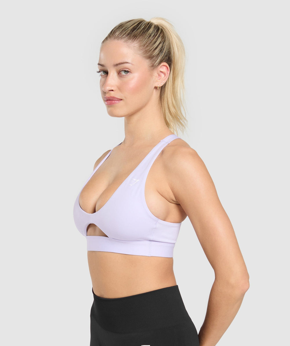 Peek A Boo Sports Bra - Fresh Lilac