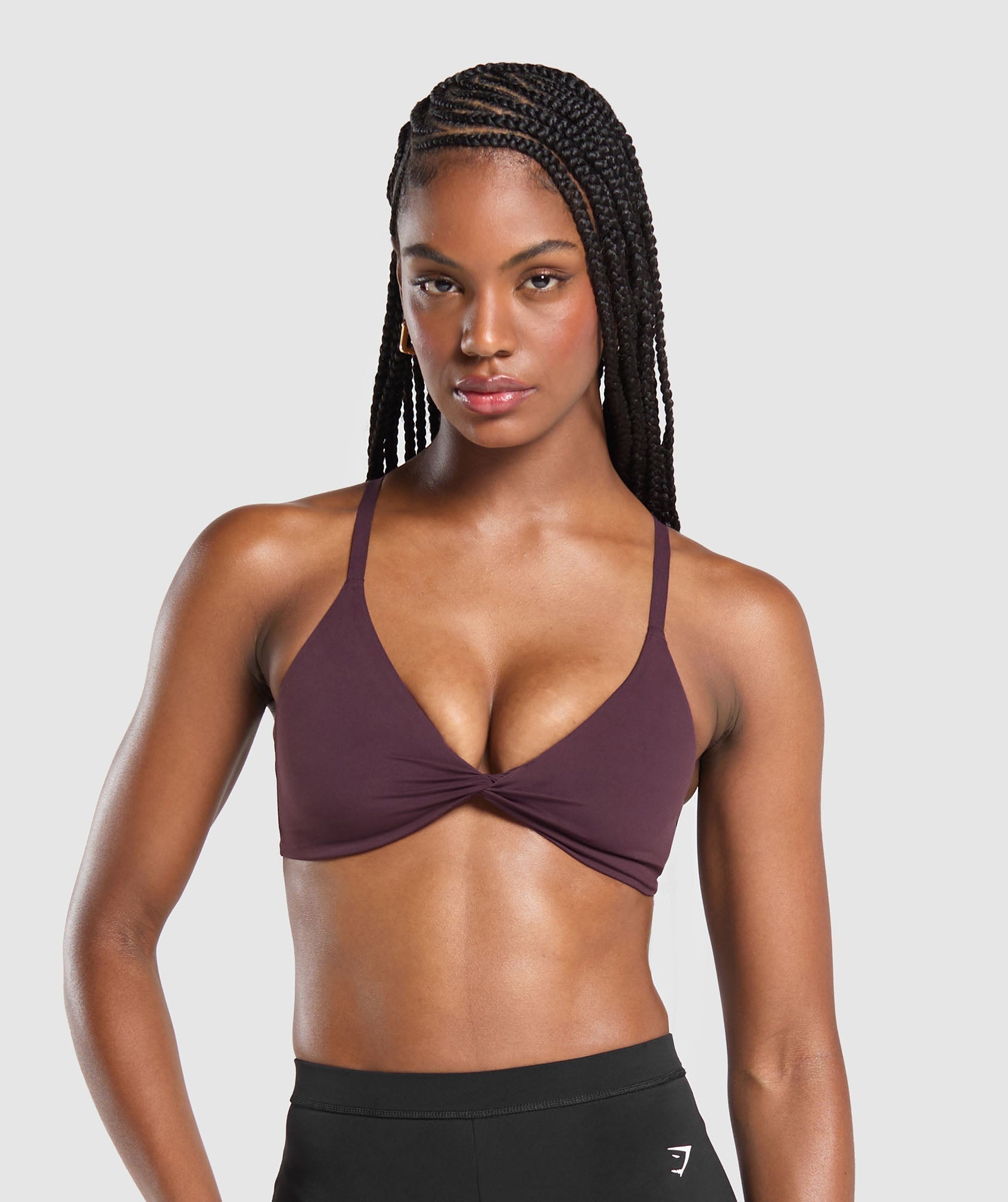 Twist Front Bralette - Depth Purple