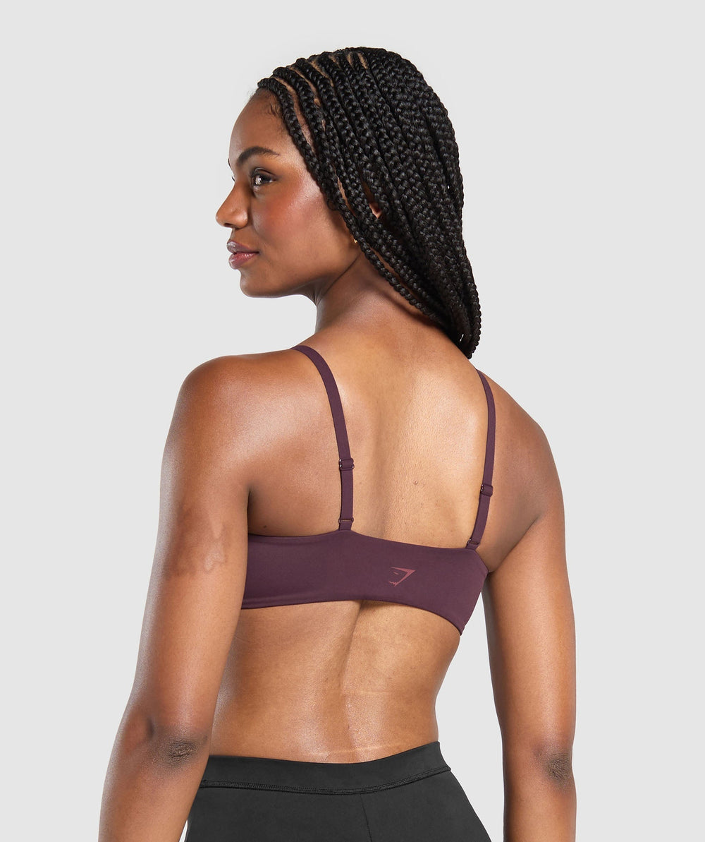 Twist Front Bralette - Depth Purple
