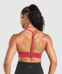 Power x T Back Sports Bra - Varsity Pink