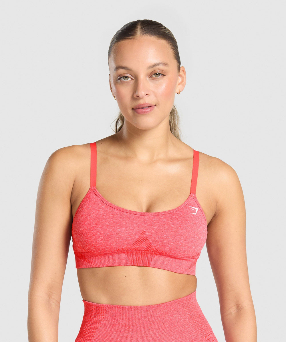 Vital Sports Bra - Coral Red Marl