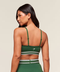 Retro Sports Bra - Classic Green