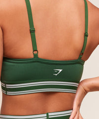 Retro Sports Bra - Classic Green