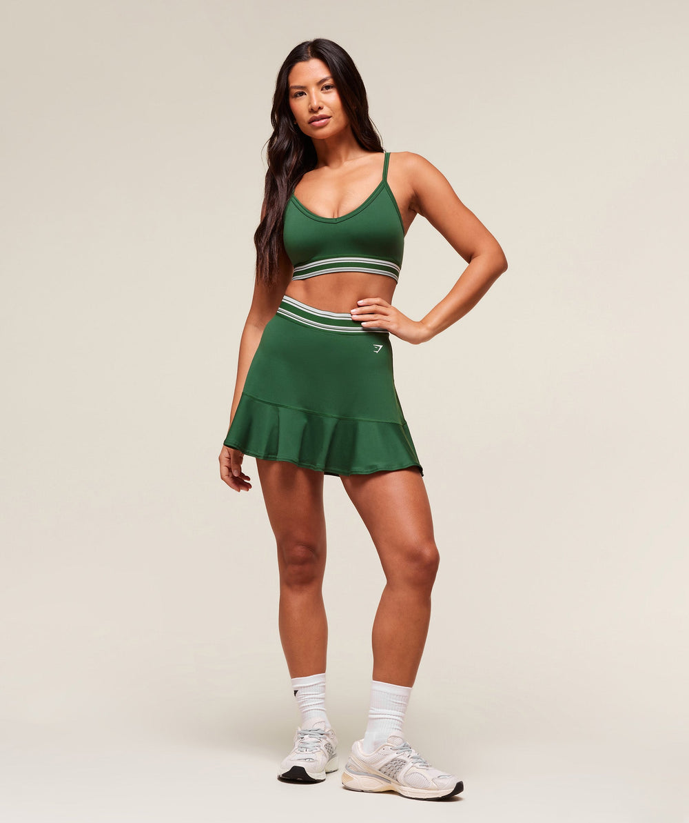 Retro Sports Bra - Classic Green