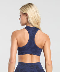 Adapt Camo Sports Bra - Midnight Blue/Ash Blue