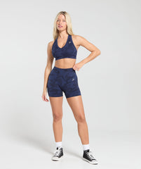 Adapt Camo Sports Bra - Midnight Blue/Ash Blue