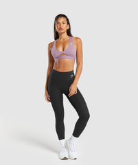 Peek A Boo Sports Bra - Soft Purple