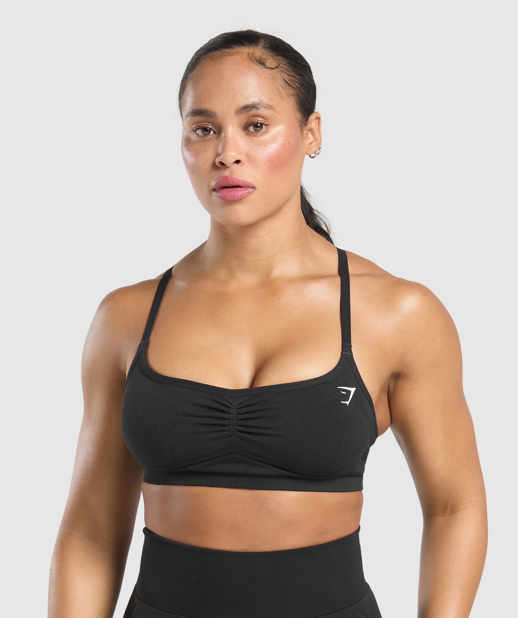 Lift Seamless Sports Bra - Black/Black Marl
