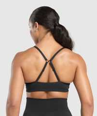 Lift Seamless Sports Bra - Black/Black Marl