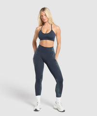 Caged Seamless Bralette - Heavy Blue/Iron Blue