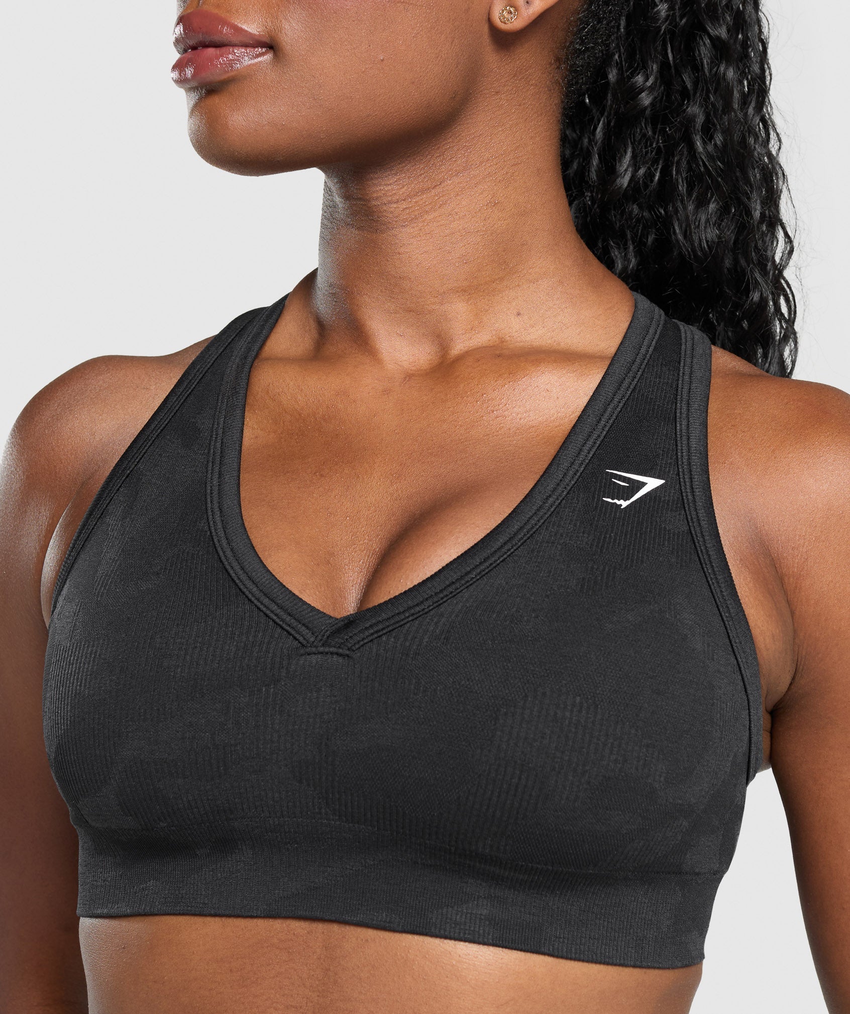 Adapt Camo Sports Bra - Black/Asphalt Grey