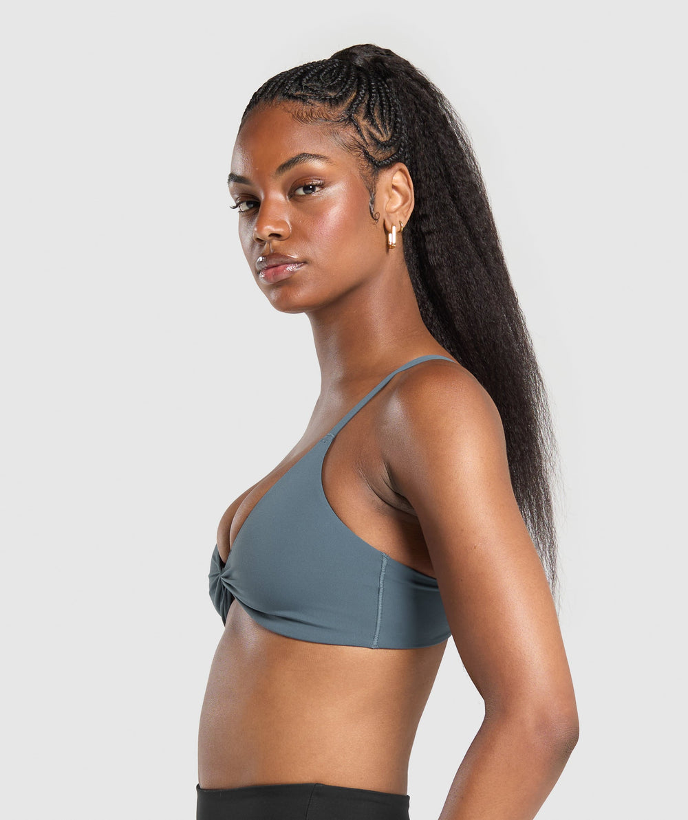 Twist Front Bralette - Cargo Blue