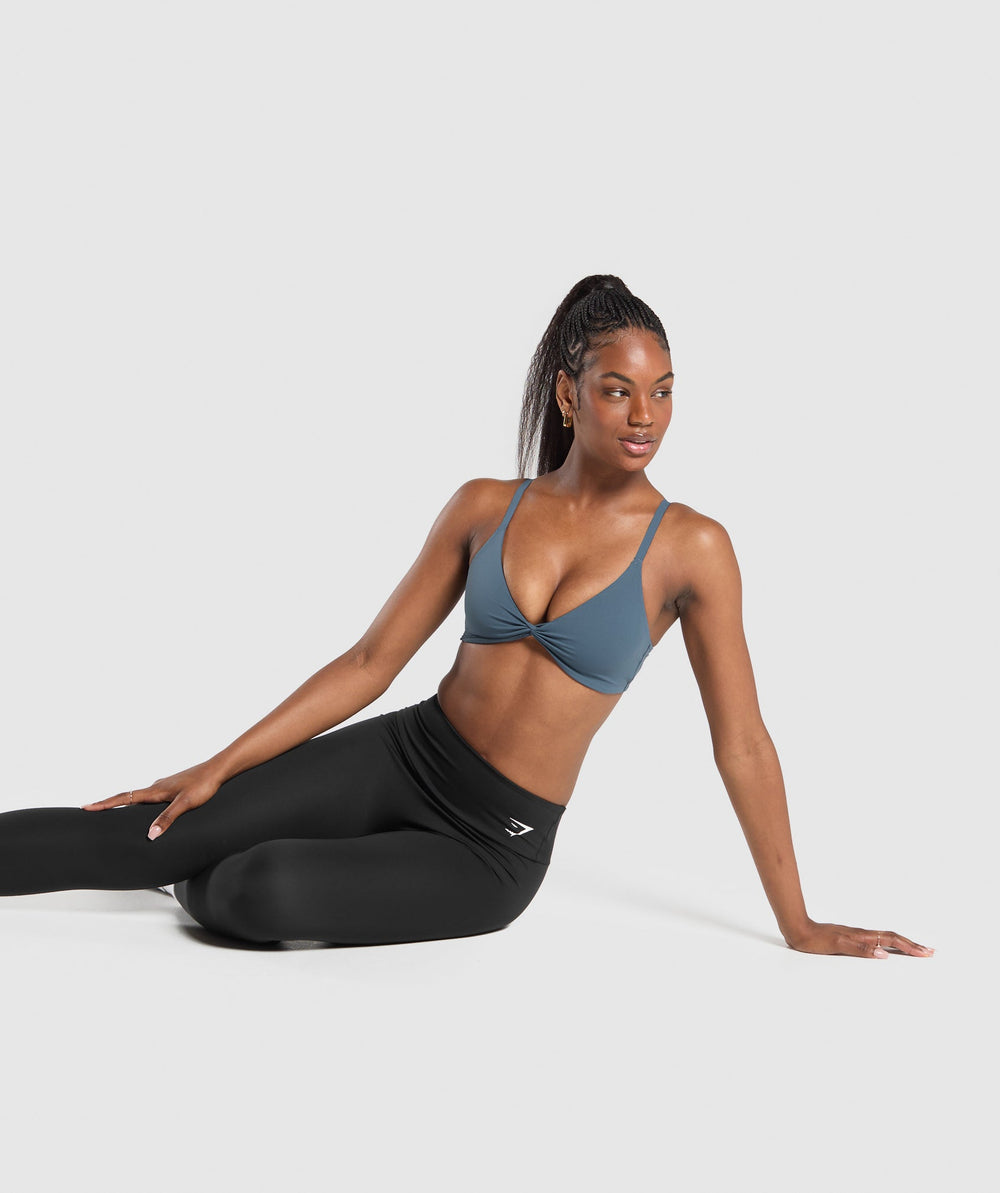 Twist Front Bralette - Cargo Blue