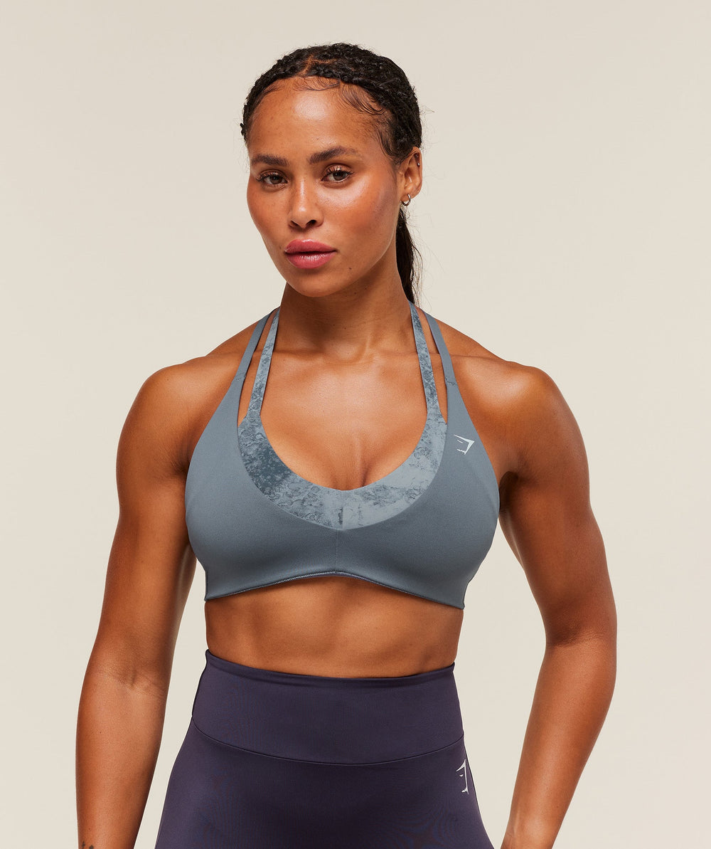 Reps T Back Sports Bra - Iron Blue/Pantone Midnight Navy