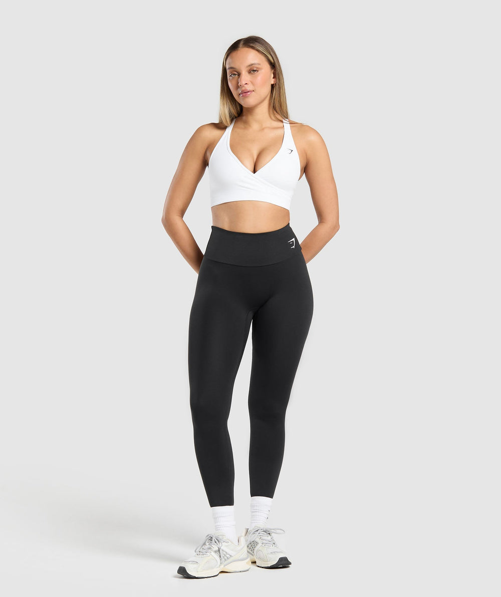 Wrap Sports Bra - White