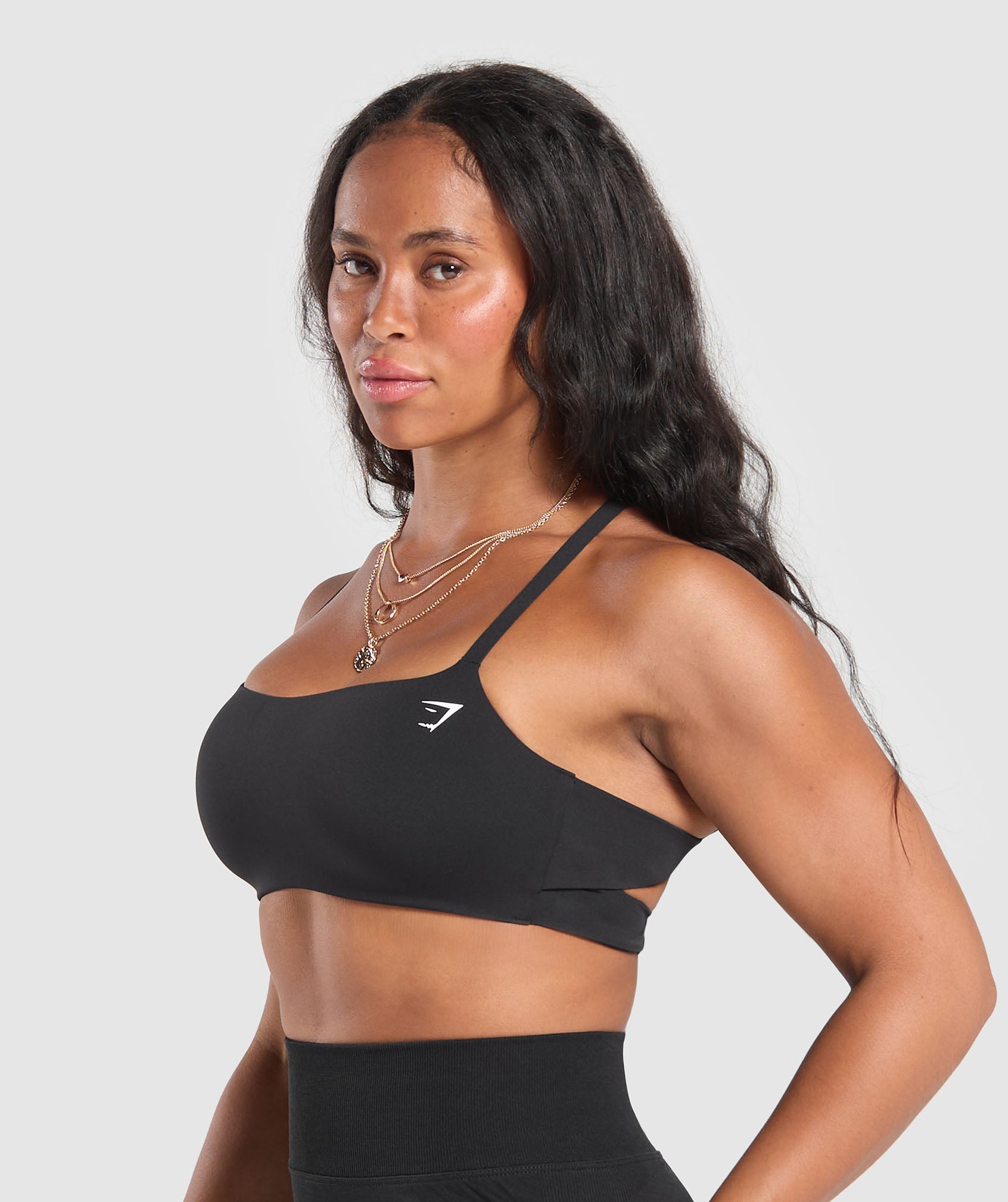 Cross Back Bra - Black