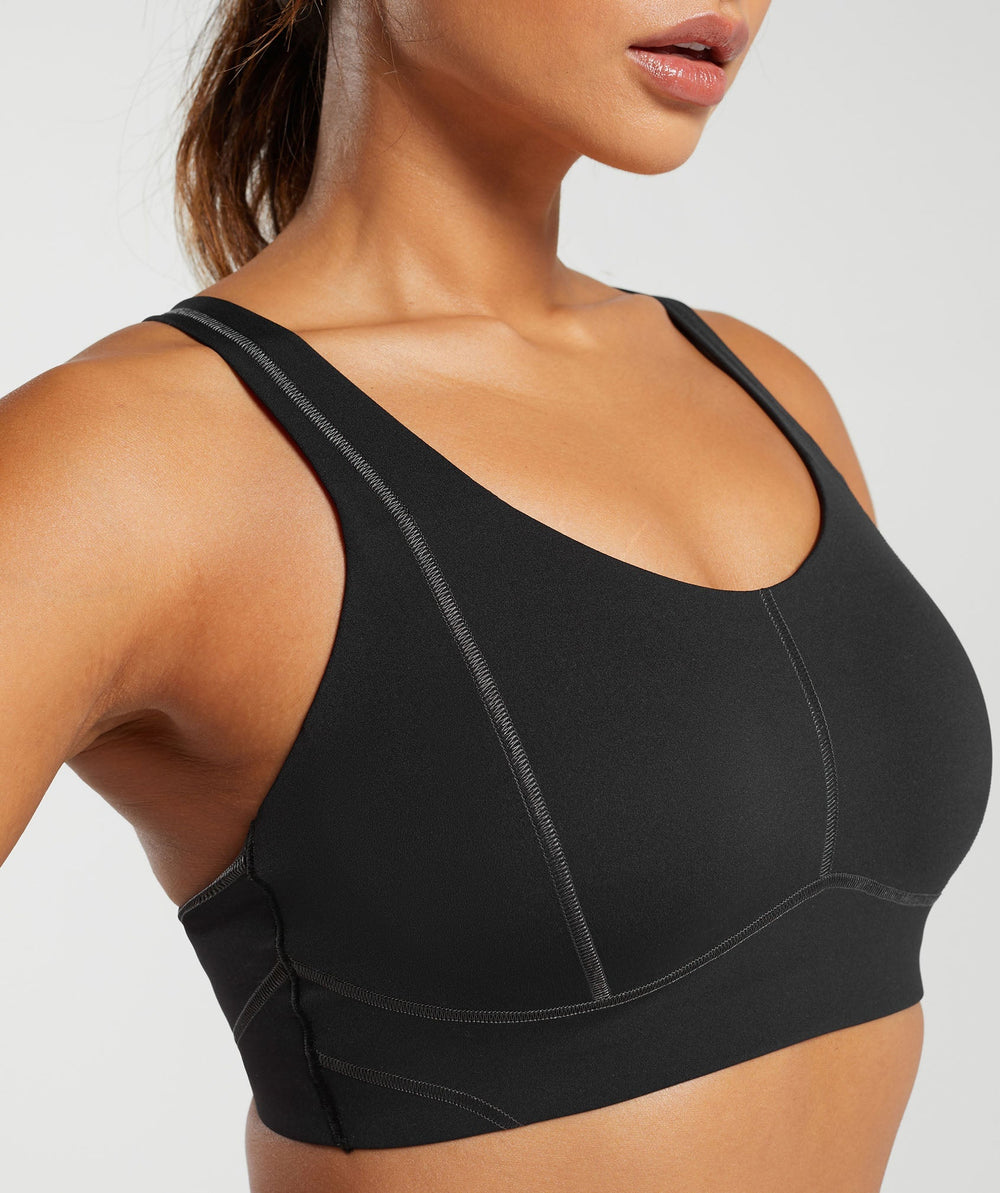Stitch Feature Sports Bra - Black