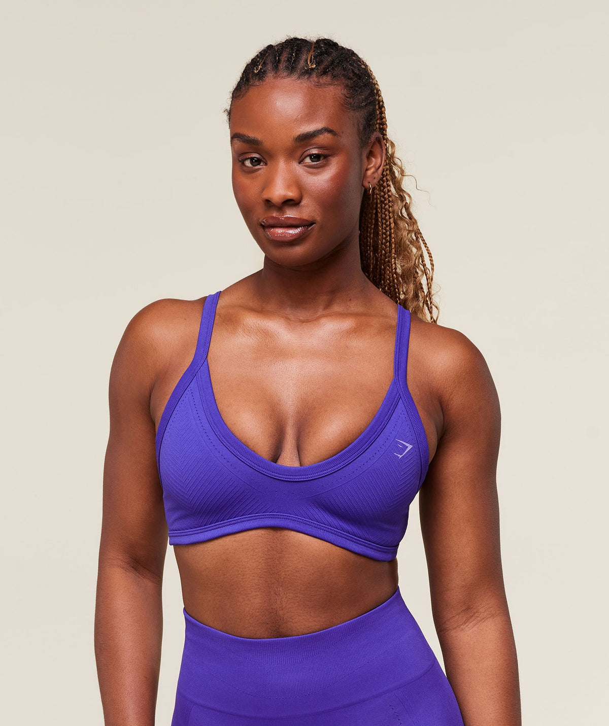 Energised Seamless Sports Bra - Cobalt Purple