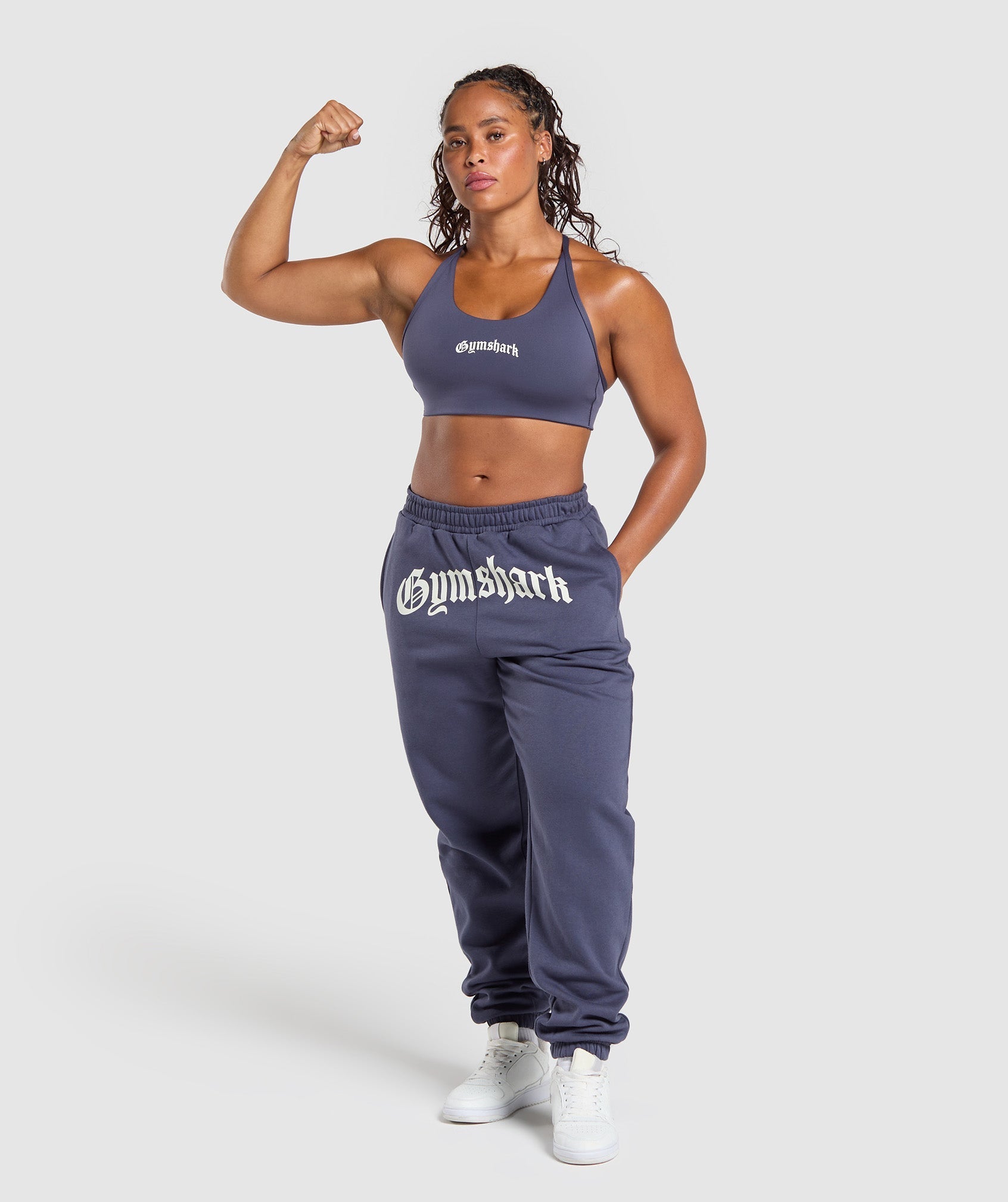 Strength Department Graphic Sports Bra - Weighted Purple
