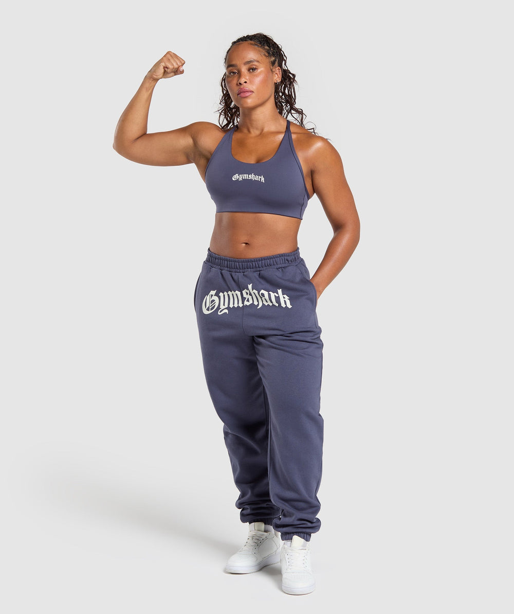 Strength Department Graphic Sports Bra - Weighted Purple