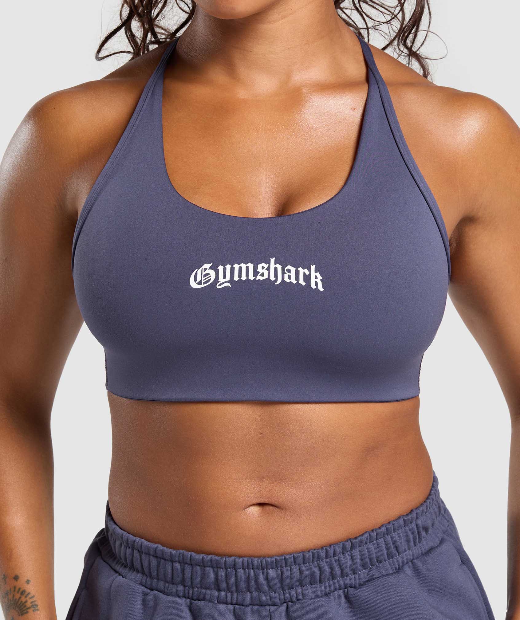 Strength Department Graphic Sports Bra - Weighted Purple