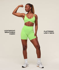 Energised Seamless Sports Bra - Energy Gelato Green