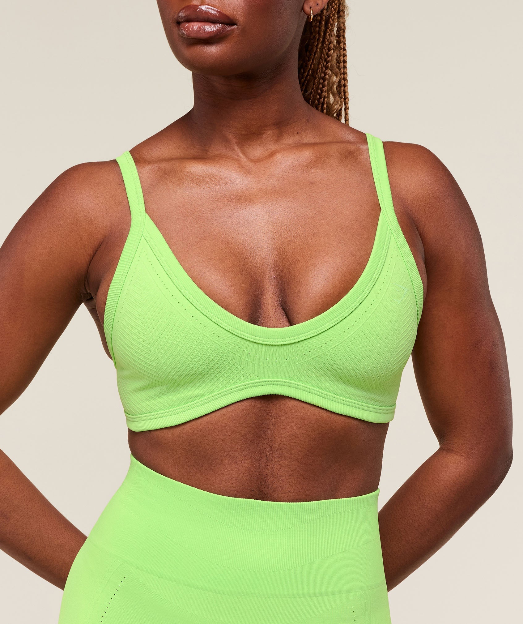 Energised Seamless Sports Bra - Energy Gelato Green