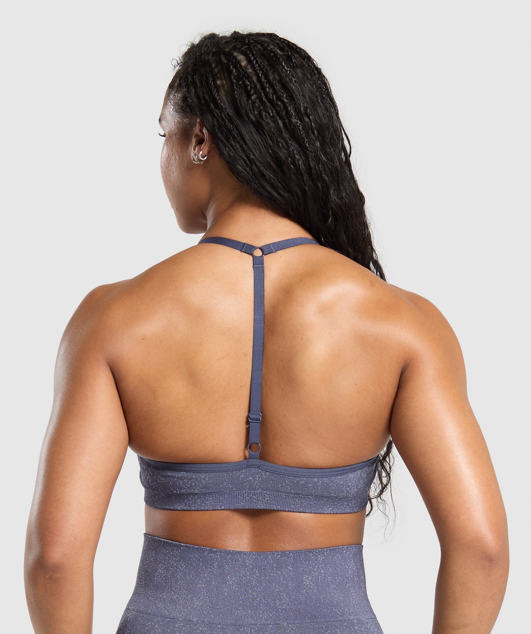 Adapt Fleck T-Back Bra - Weighted Purple/Metal Purple