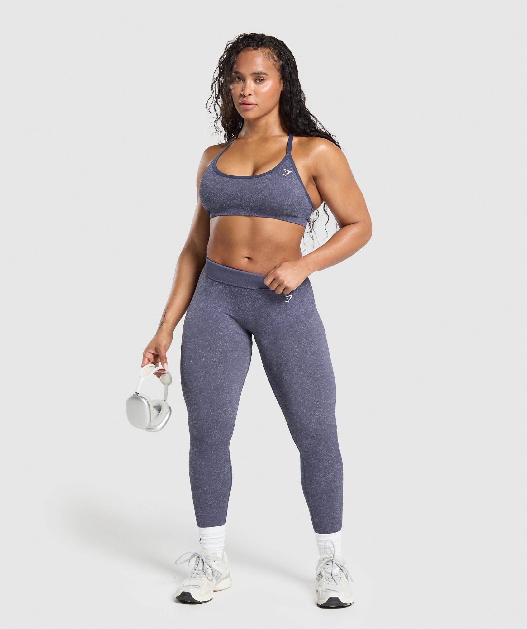 Adapt Fleck T-Back Bra - Weighted Purple/Metal Purple