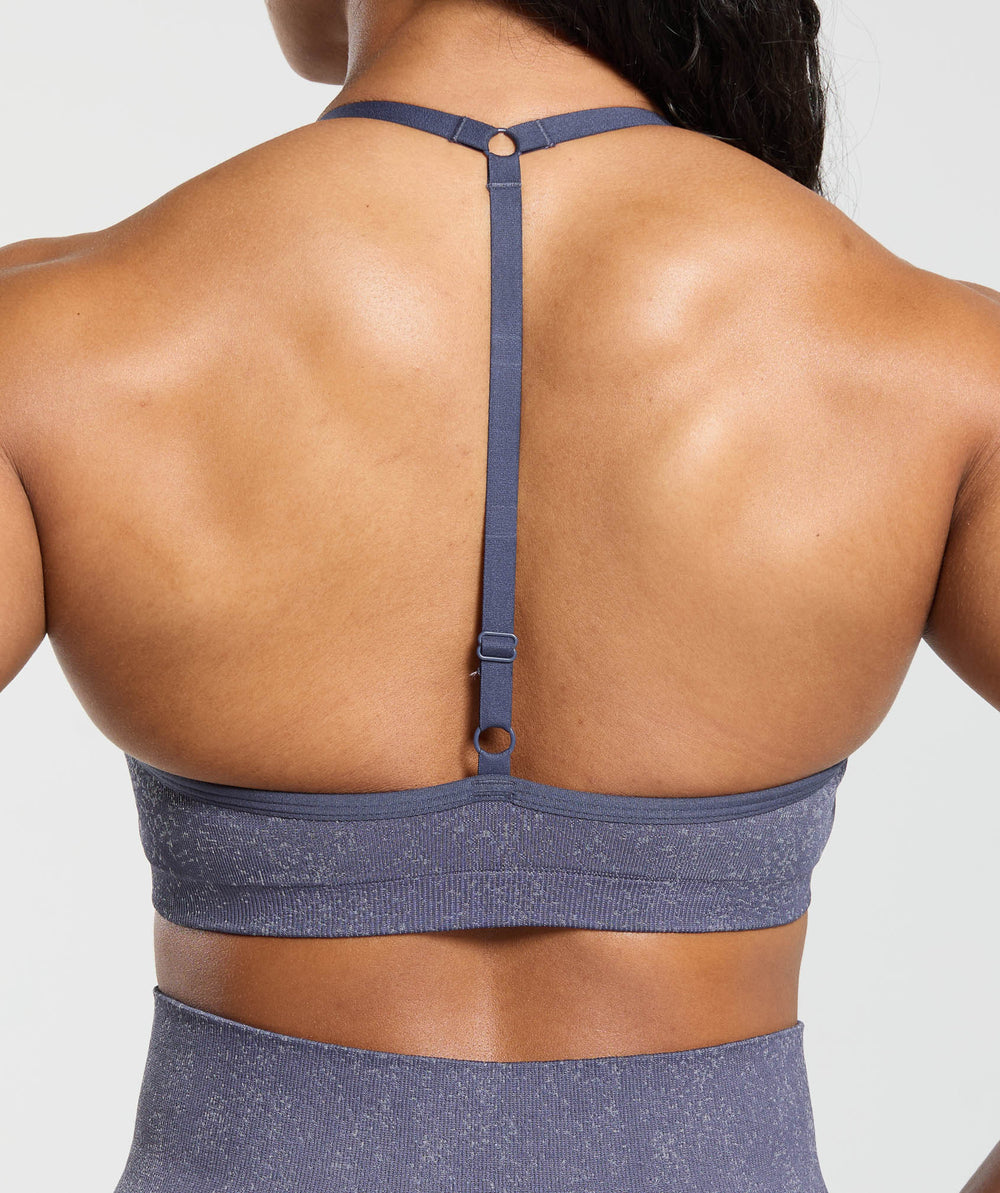 Adapt Fleck T-Back Bra - Weighted Purple/Metal Purple