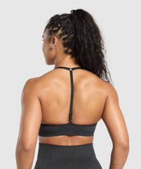 Adapt Fleck T-Back Bra - Black