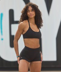 Adapt Fleck T-Back Bra - Black