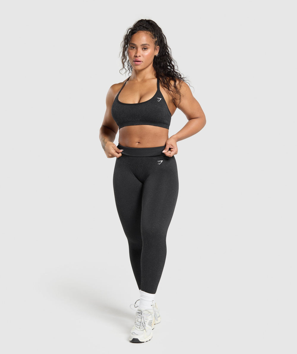 Adapt Fleck T-Back Bra - Black