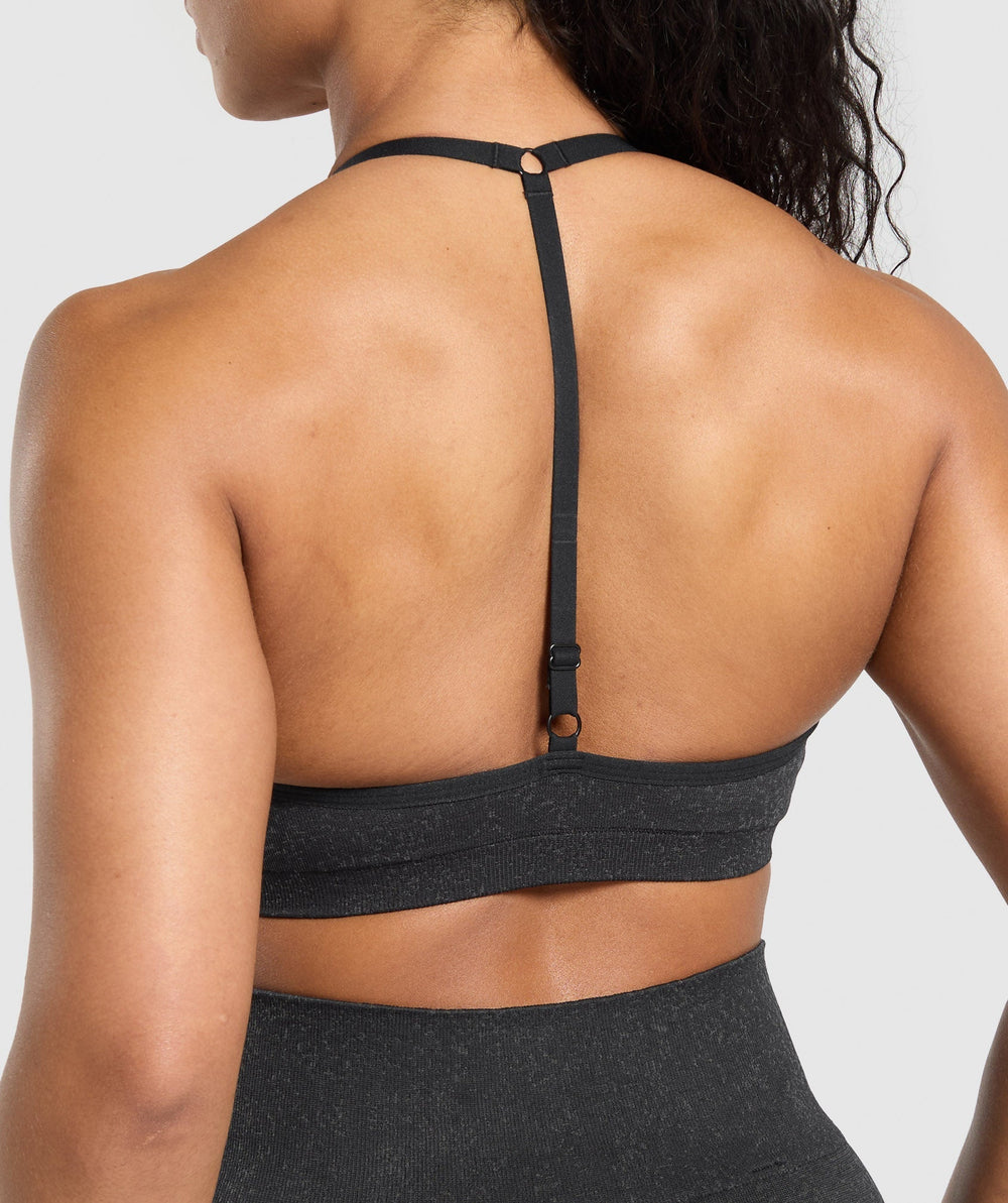 Adapt Fleck T-Back Bra - Black