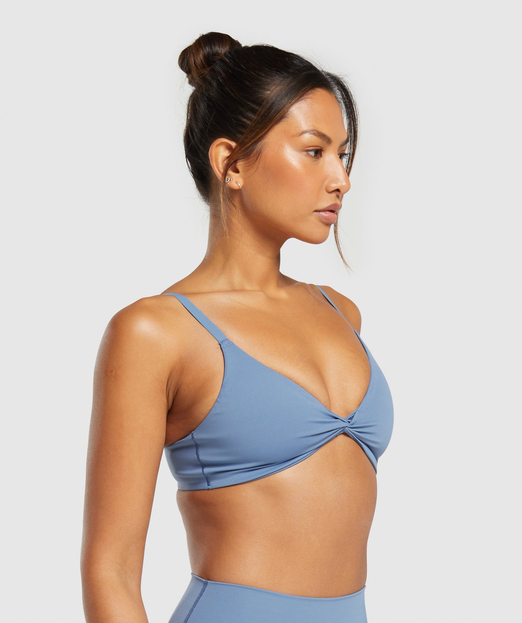 Elevate Twist Front Bralette - Faded Blue