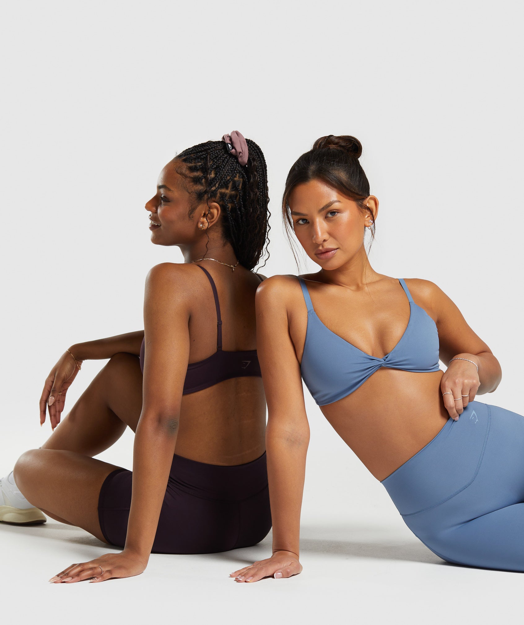 Elevate Twist Front Bralette - Faded Blue
