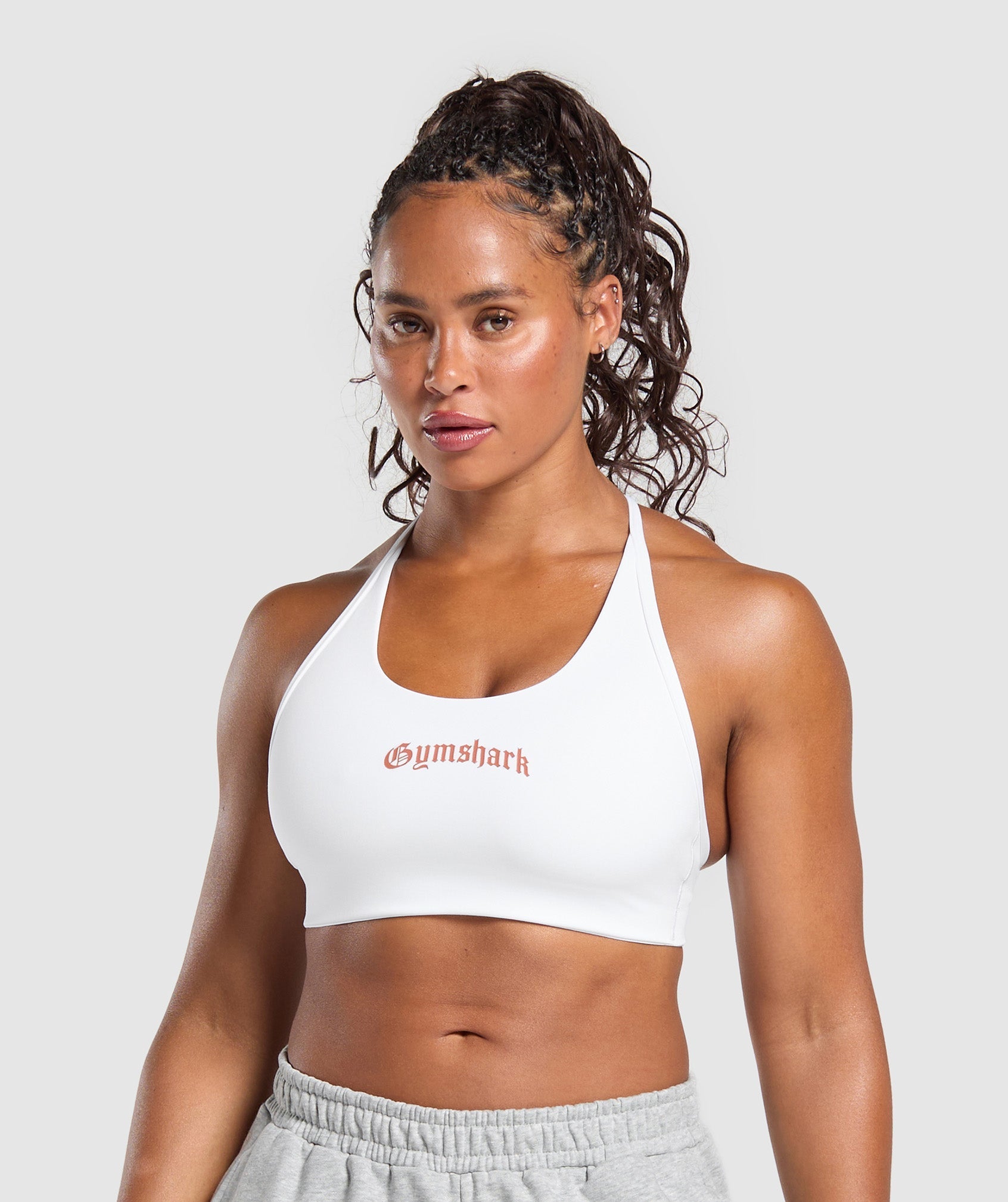 Strength Department Graphic Sports Bra - White