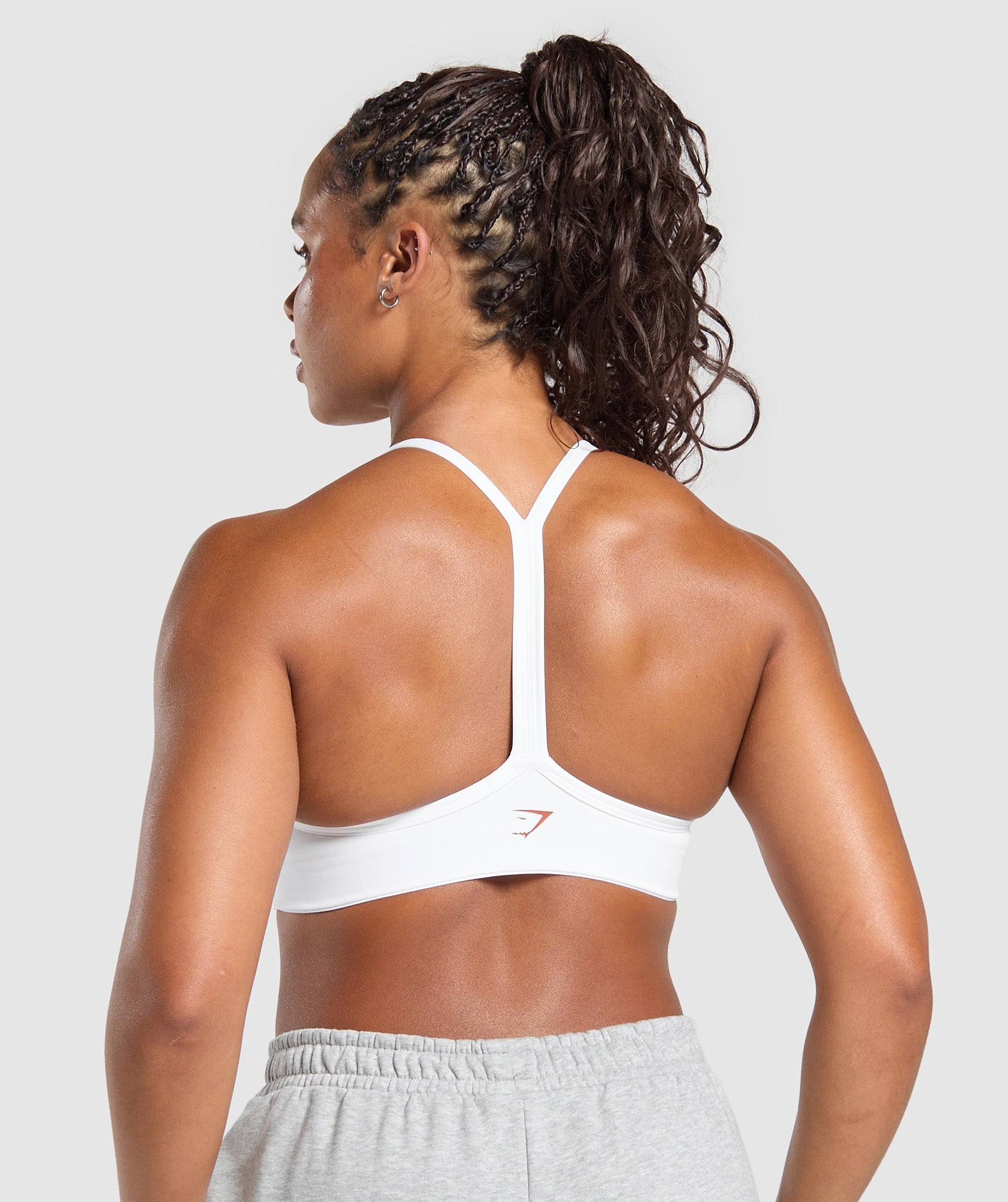 Strength Department Graphic Sports Bra - White