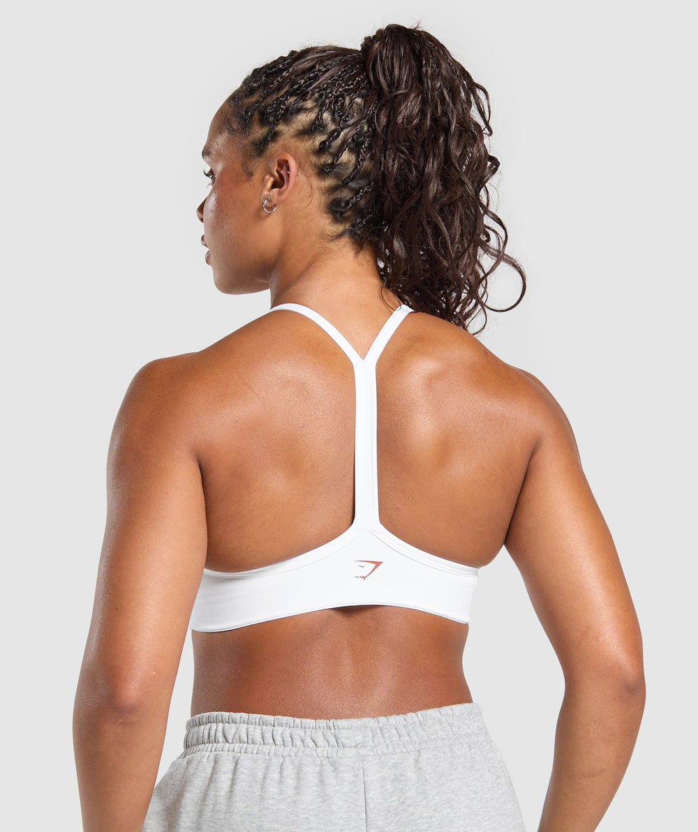 Strength Department Graphic Sports Bra - White