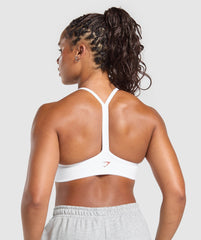 Strength Department Graphic Sports Bra - White