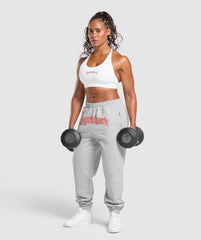 Strength Department Graphic Sports Bra - White