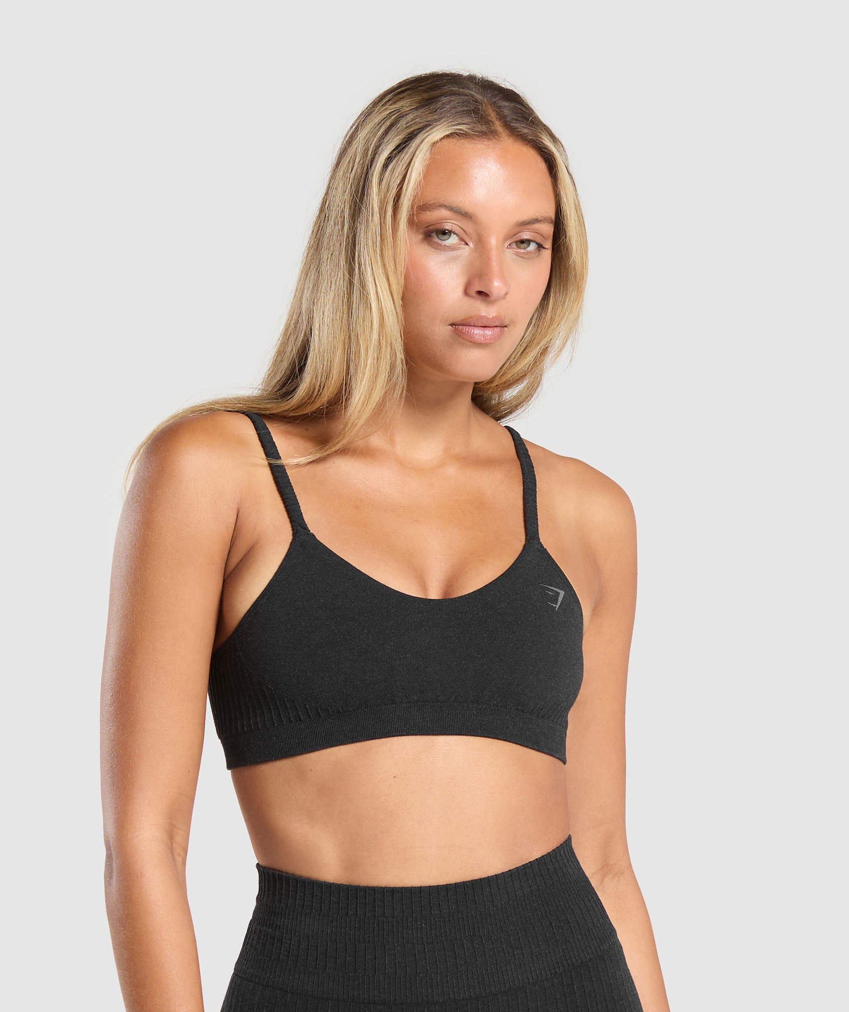 Luxe Seamless Bralette - Coal Marl