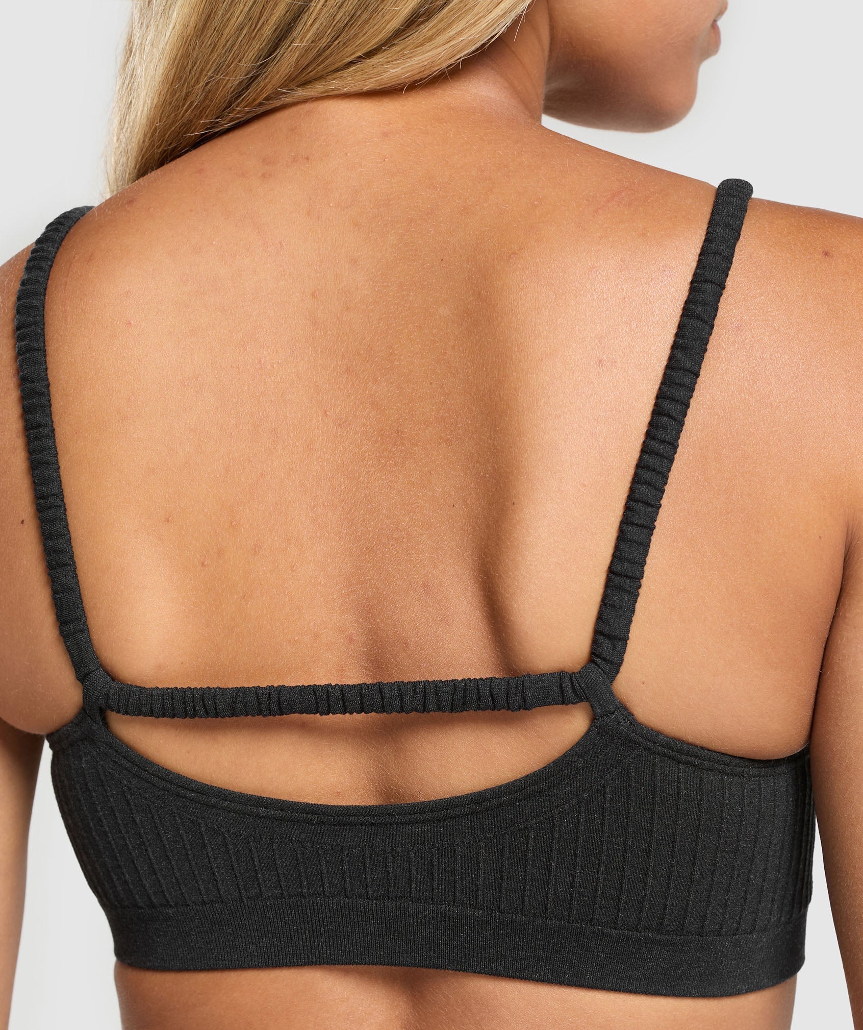 Luxe Seamless Bralette - Coal Marl
