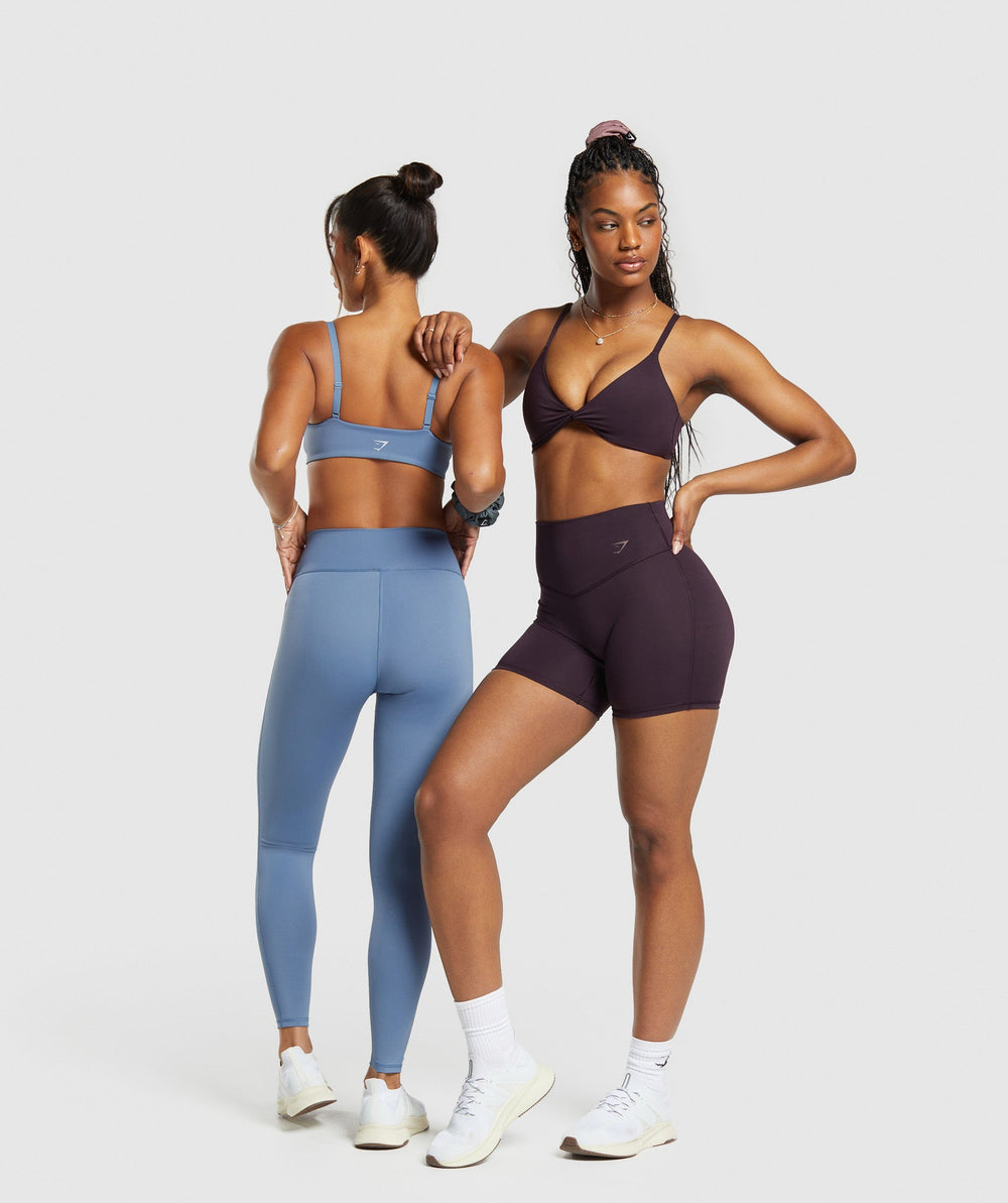 Elevate Twist Front Bralette - Plum Brown