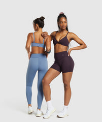 Elevate Twist Front Bralette - Plum Brown