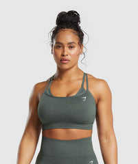 Adapt Fleck Seamless Sports Bra - Slate Teal/Cargo Teal