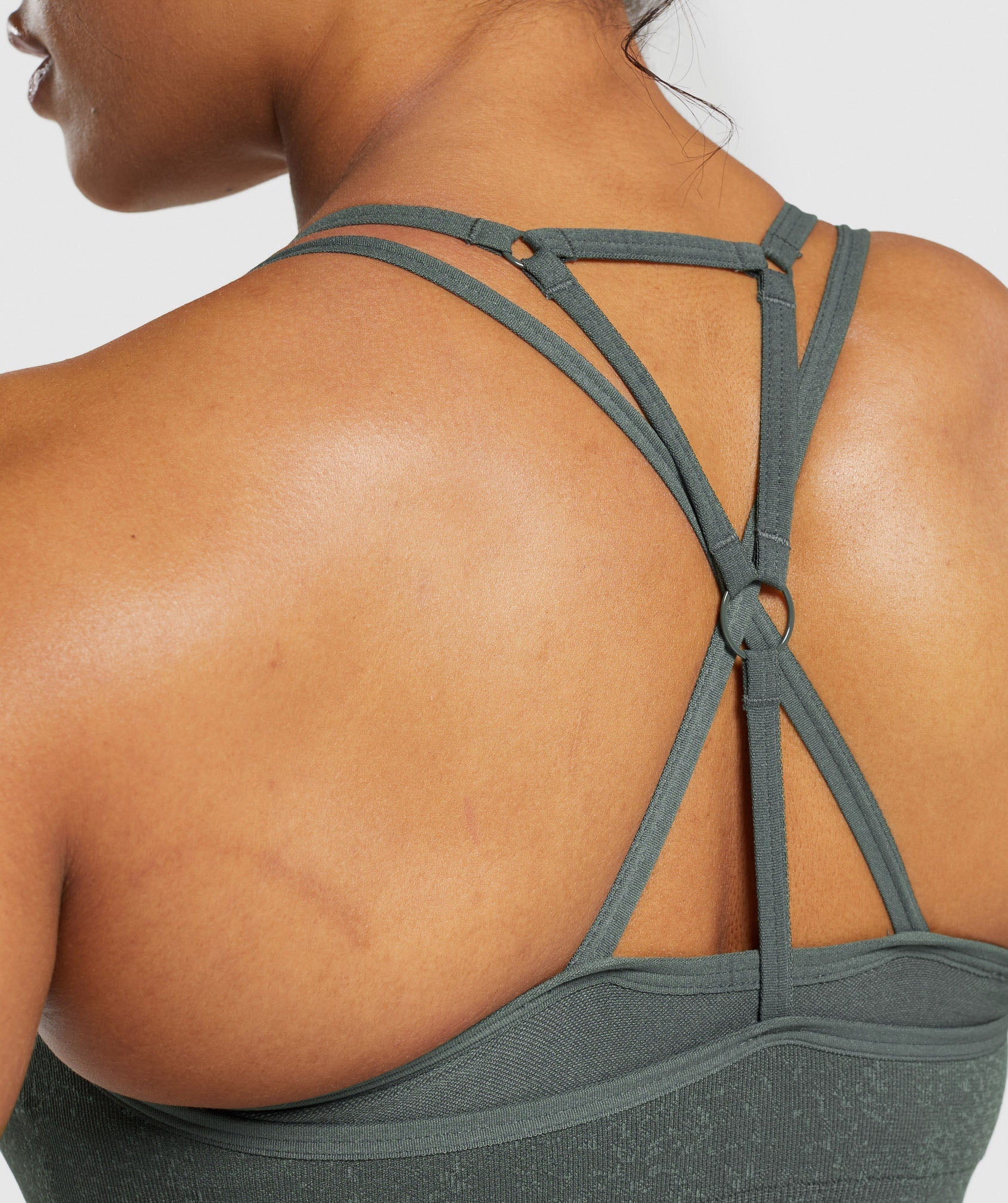 Adapt Fleck Seamless Sports Bra - Slate Teal/Cargo Teal
