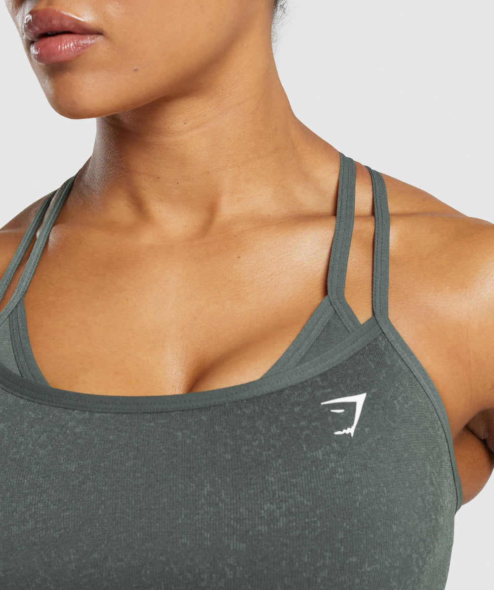 Adapt Fleck Seamless Sports Bra - Slate Teal/Cargo Teal