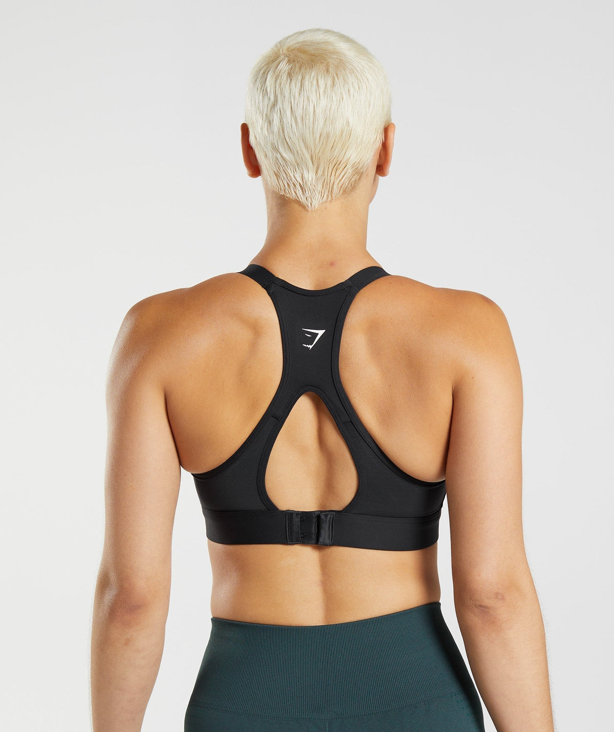 Cut Out Back High Support Sports Bra, B/C-E/F - Black