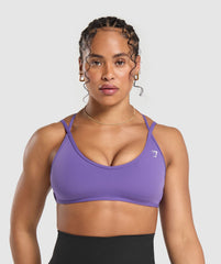 Back Gains Sports Bra - Stellar Purple